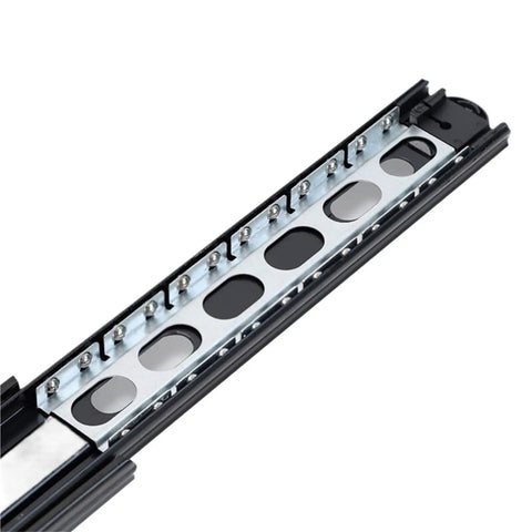 Quiet Close Three Section Drawer Slides With Silent Buffer For 50cm 20 Inch Cabinets And Furniture Fittings Steel Metal Construction