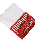 Pro Grade Dial Indicator Extension Set With Steel Probes 22 Tips M2.5 Thread 0.01mm Resolution Stainless Steel Test Indicator Points Kit