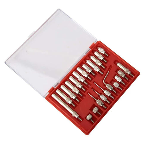 Pro Grade Dial Indicator Extension Set With Steel Probes 22 Tips M2.5 Thread 0.01mm Resolution Stainless Steel Test Indicator Points Kit