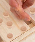 Small Wooden Hole Plugs Set 50 Pcs Natural Finish Carpenter Bee Hole Plugs in DIY Woodworking Project