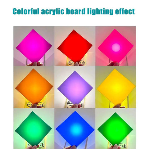 Colorful Acrylic Sheet Set 12 Pack 12 By 12 Inches 3mm Thick For Laser Cutting Engraving Signs Home Decor Crafty Projects