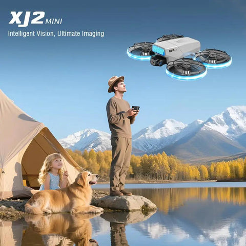 Drone With Screen Remote And Real Time Obstacle Avoidance With Optical Flow Positioning GPS Auto Return And One Key Airdrop hovering.