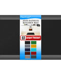 Extra Thick Anti Fatigue Kitchen Mat Cushioned Floor Rug For Standing Comfort Grippy Non Slip Water Resistant Easy To Clean 17 By 24 Inch Black Kitchen And Sink Mat For Home Office packaged view.