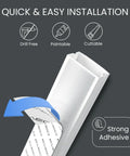 Massive 306 Inch Cable Hider Kit For Walls White Cord Raceway To Hide TV Cables With Easy Peel Adhesive Installation