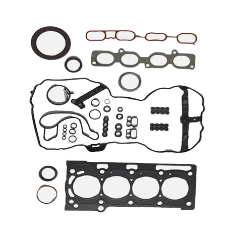 Must-Have Engine Timing Chain Kit With Heavy Duty Metal Links Plus Full Overhaul Gasket Set For Intake And Exhaust Valves Fits Toyota 1NRFE Subaru Trezia Models To Save Cash On Maintenance, gasket set