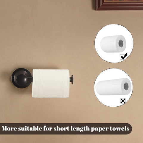 Oil Rubbed Bronze Toilet Paper Holder Wall Mount Rustic Farmhouse Paper Roller Hanger With Anti Fall End Design with roll