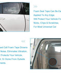 Kick Those Stubborn Drafts With Heavy Duty Foam Seal Tape For Doors And Windows Soundproof Weather Stripping applied to vehicle edges.