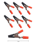 Silicon clip tips for Six Flexible Arm Helping Hands Soldering Station With Silicon Clip Tips, orange and black color, 5cm length