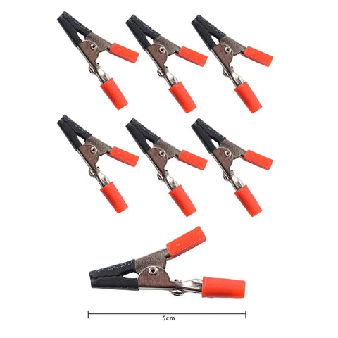 Silicon clip tips for Six Flexible Arm Helping Hands Soldering Station With Silicon Clip Tips, orange and black color, 5cm length