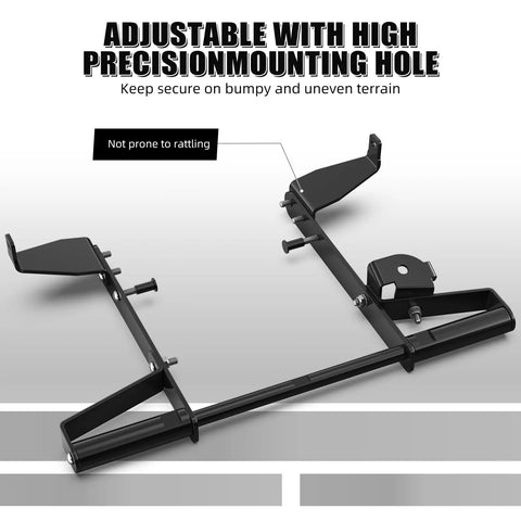 Rugged Rear Grab Bar For Yamaha Raptor 700 2006 2026, showing adjustable high precision mounting hole, aircraft-grade aluminum