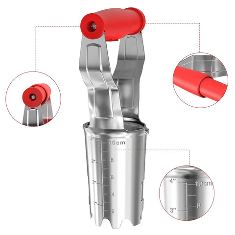 Bulb Planter With Depth Markers Automatic Soil Release Transplanter For Planting Tulips Daffodils Dahlias And More Easy No Sweat Gardening Tool That Makes Digging And Replanting A Breeze