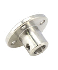 S SYDIEN 6mm rigid flange shaft coupling, silver metal with mounting flange and screw holes