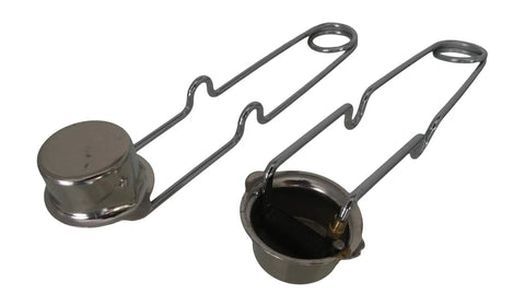 Dual Flint Spark Striker Set 2 Pack For Welding Torches And Gas Tools, Durable steel construction, close-up view