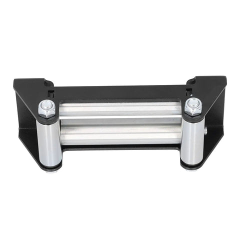 Heavy Duty Winch Roller Fairlead For ATV UTV And Truck Mount Built Tough Metal Cable Guide Roller Reduces Friction For Smoother Winding Extends Winch Line Life And Recovery Performance, 6.5 in black and silver
