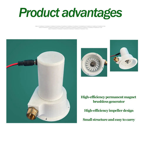 Go To 50W Hydro Generator for Off Grid Power Brushless Water Turbine product showing compact design and efficiency features.