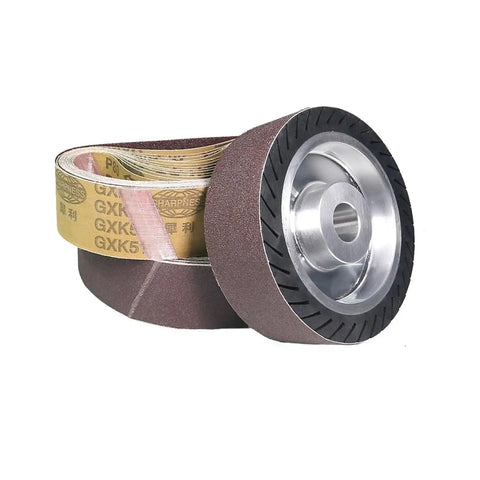 6 Inch Expander Rubber Wheel For Bench Grinder With Stable Contact, Beefed Up Fit, 150mm Size, Durable Rubber Mount, Easy Install