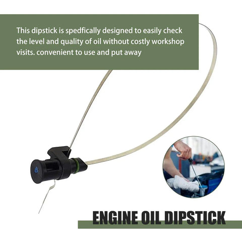 Go-To Automotive Transmission Oil Dipstick Immersion Level Indicator Stainless Steel Dipstick Replacement OEM 31086 JA00A Fits Most Cars Black