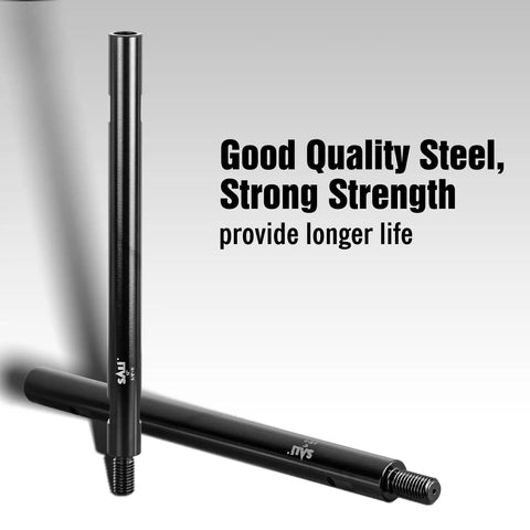 12 Inch Extension Rod For Diamond Core Drill Bits With Five Eighth Inch Eleven Thread Adapter in black steel