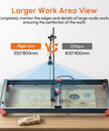 5MP HD Laser Engraver Camera For LightBurn, Real Time Preview And Precise Positioning, wide 550x800mm work area display