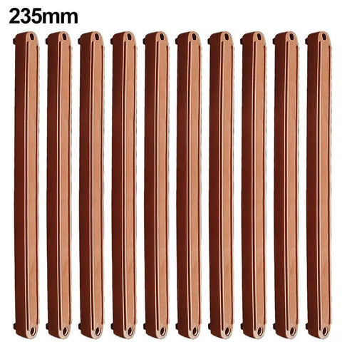 Plastic Drawer Slides Quiet Smooth Cabinet Runners Replacement Kit For Home Kitchen Furniture 10 Pack Durable Tracks In Brown 235mm