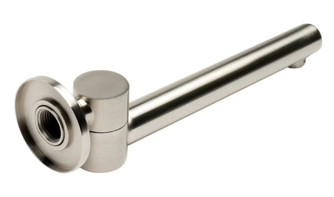 Tub Spout With Dope Swivel Design And Brushed Nickel Finish Solid Brass Construction Single Hole Wall Mount Foldable