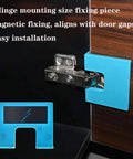 Door Hinge Jig Kit For Quick Install With Magnetic Locking No Drilling Required And Precise 2mm Groove shown installed on door
