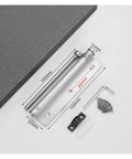 Silent Adjustable Stainless Steel Automatic Door Closer Rust Proof For Home And Office Quiet Space Saving Foldable Design With Easy Settings