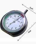 Slick Stainless Steel Tire Tread Depth Gauge delivering dead on accuracy, measuring 0-11mm with a clear dial.