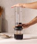 High Performance Flow Control Filter Cap For Manual Coffee Brewers delivers complete brew command while using AeroPress