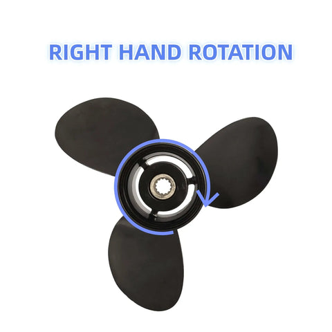 Outboard Boat Propeller Replacement 13.25 X 17 Pitch 3 Blade 13 Spline Beefy Aluminum Hub Kit For Johnson Evinrude OMC V4 Outboard 40 140 HP Fits Boats Under 50 MPH