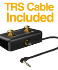 Dual Momentary Footswitch Plus For BeatBuddy And MIDI Pedals, Multi Effects Gear, And Electronic Instruments with TRS cable