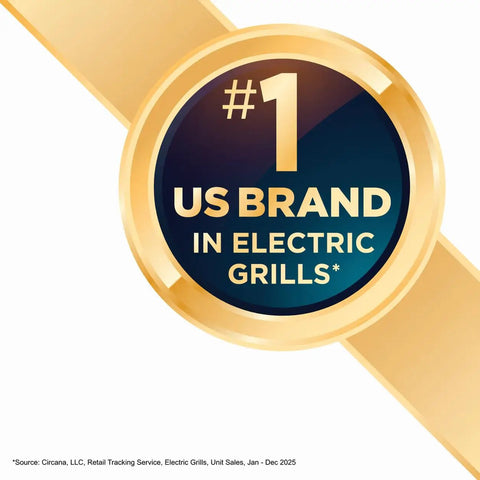 Number one US brand badge for Go To Indoor Outdoor Electric Patio Grill With Removable Stand Apartment Friendly