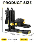 Fine Tuning Laser Level Bracket With Quarter Inch 20 Threaded L Shape Magnetic Pivot Base Adjustable Clip, dimensions 25x11x23cm