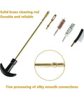 Essential 21 Piece Portable Gun Cleaning Kit With Universal Case Featuring Anti Slip Handle For Easy Maintenance And Emergency Repairs To Keep Your Firearm Running Smooth Without Waiting For Help, brass cleaning rod