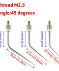Needle Point Contact Set for Dial Indicators and Depth Gauges, M2.5 Thread, 45 Degree Tip, Lengths L30 L40 L50