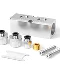 Heavy Duty Pneumatic Aluminum Manifold Block Kits 2 Way With 1/2 NPT Input And 1/4 NPT Output Air Exhaust Distribution components