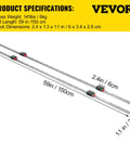 Two 59-inch aluminum linear guide rails with four square carriage blocks VEVOR