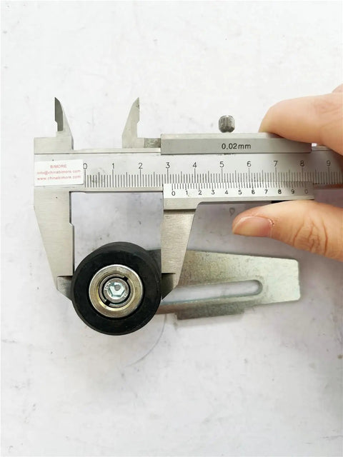 Beefed Up Elevator Door Roller With W Bracket KM603150G02 KM603150G04 Replacement Parts Set For Lift Doors Smooth Glide Skate Wheels Durable Spare Components For Safe Quiet Operation, metal roller measured with caliper