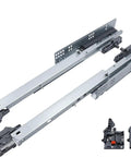 Heavy Duty Smooth Ride Push To Open Undermount Drawer Slides With Full Extension Cabinet Rails And Built In Soft Close Track measuring 14 inches long.