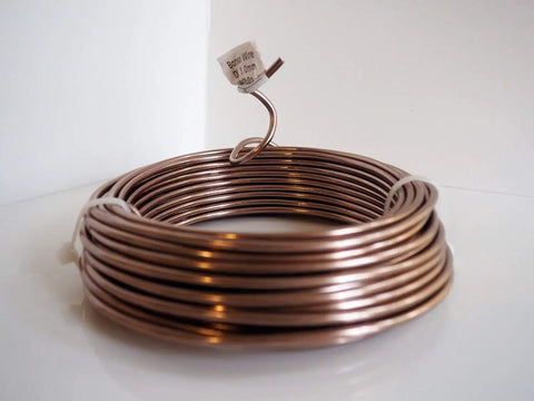 Bonsai Training Wire 4.0mm Anodized Aluminum 250g Roll 23 Feet Brown Color Pro Grade Easy To Bend For Precise Tree Wiring And Styling