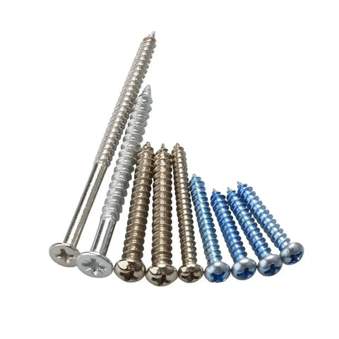 200 Pcs Plastic Expansion Drywall Anchor Screws Assortment Kit Self Tapping Heavy Duty, Yellow Zinc Plated Finish, Rust Resistant Wall Mount Fasteners For Shelves, Mirrors, TVs, Picture Frames And DIY Projects; assorted drywall anchors and screws