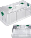 20 Pack Humidity Vented Domes For 1020 Seed Trays 7 Inch Tall Clear Plastic Greenhouse Covers With Four Green Vents