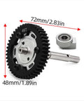 Beefed-Up 46T Heat-Treated Bearing Assembly For 1 Fifth RC Cars, Induction-Hardened Steel With Sealed, Pre-Lubed Bearings, Screw-On Lock