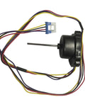 Refrigerator Evaporator Fan Motor Assembly Drop-In Replacement DC 12V 1A 4-Wire 4-Pin For LG EAU65058522 with wiring.
