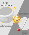 Comparison of thick, durable white coils vs thin coils for 10 Piece Magnetic Induction Coil Kit With Eight Fixed Diameter Coils And Two DIY Coils For Bolt Removal Tough As Nails Durable Long Lasting Flexible Coils For Magnetic Induction Heaters White Finish