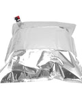 5 Pack Foldable Water Storage Bags With Spigots For Camping And Adventure, 15L Portable Drinking Water Bladder, silver material
