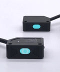 Laser Beam Photoelectric Switch Infrared Sensor NPN PNP 30 Meter Range Long Distance Transmission Photo Switch in black casing