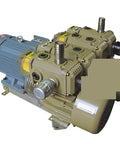 Industrial Grade Vacuum Pump Delivering Killer Suction And Built Like A Beast For Commercial Operations Rated At Sixty Cubic Meters Per Hour Using Standard Three Eighty Volt Power Supply with dual motor design.