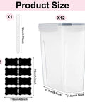 12 Pack Filament Storage Boxes With Lids For 3D Printing Spools Clear Moisture Dust And Water Proof Boxes With Labels and Marker Pen