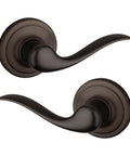 Tustin No-Lock Interior Passage Door Lever for Closet and Hallway Doors Reversible Handle DIY Easy Install Venetian Bronze Finish